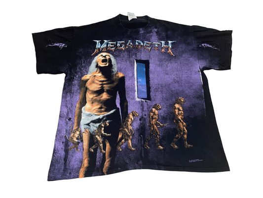 Vintage 1992 Megadeth All Over Print T-Shirt