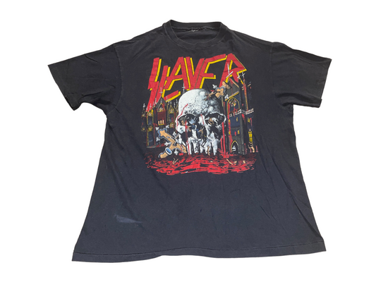 Vintage 1988 Slayer World Sacrifice  Tour T-Shirt