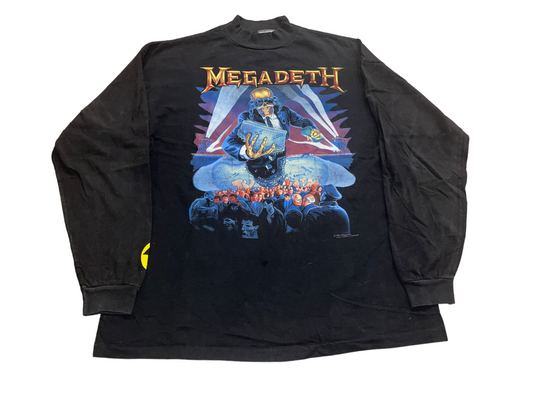 Vintage 1990 Megadeth Long Sleeve Shirt