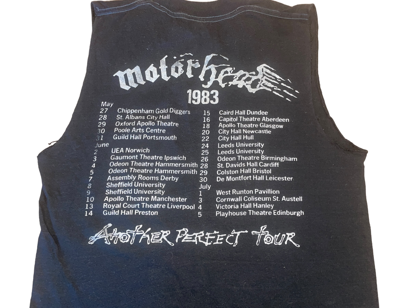 Vintage 1983 Motorhead Another Perfect Tour T-Shirt