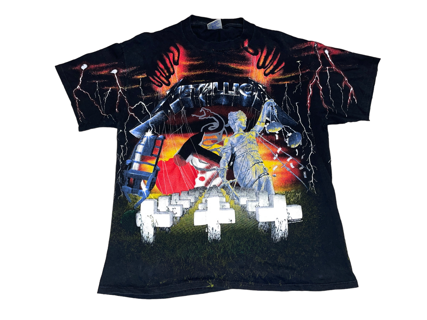 Vintage 1991 Metallica All Over Print T-Shirt