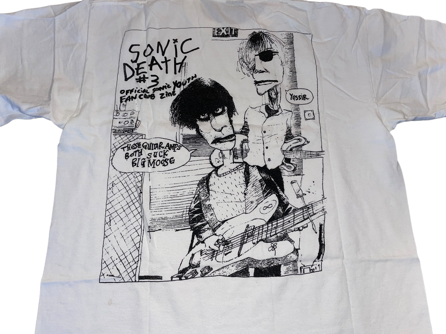 Vintage 90's Sonic Youth Death Fan Club T-Shirt
