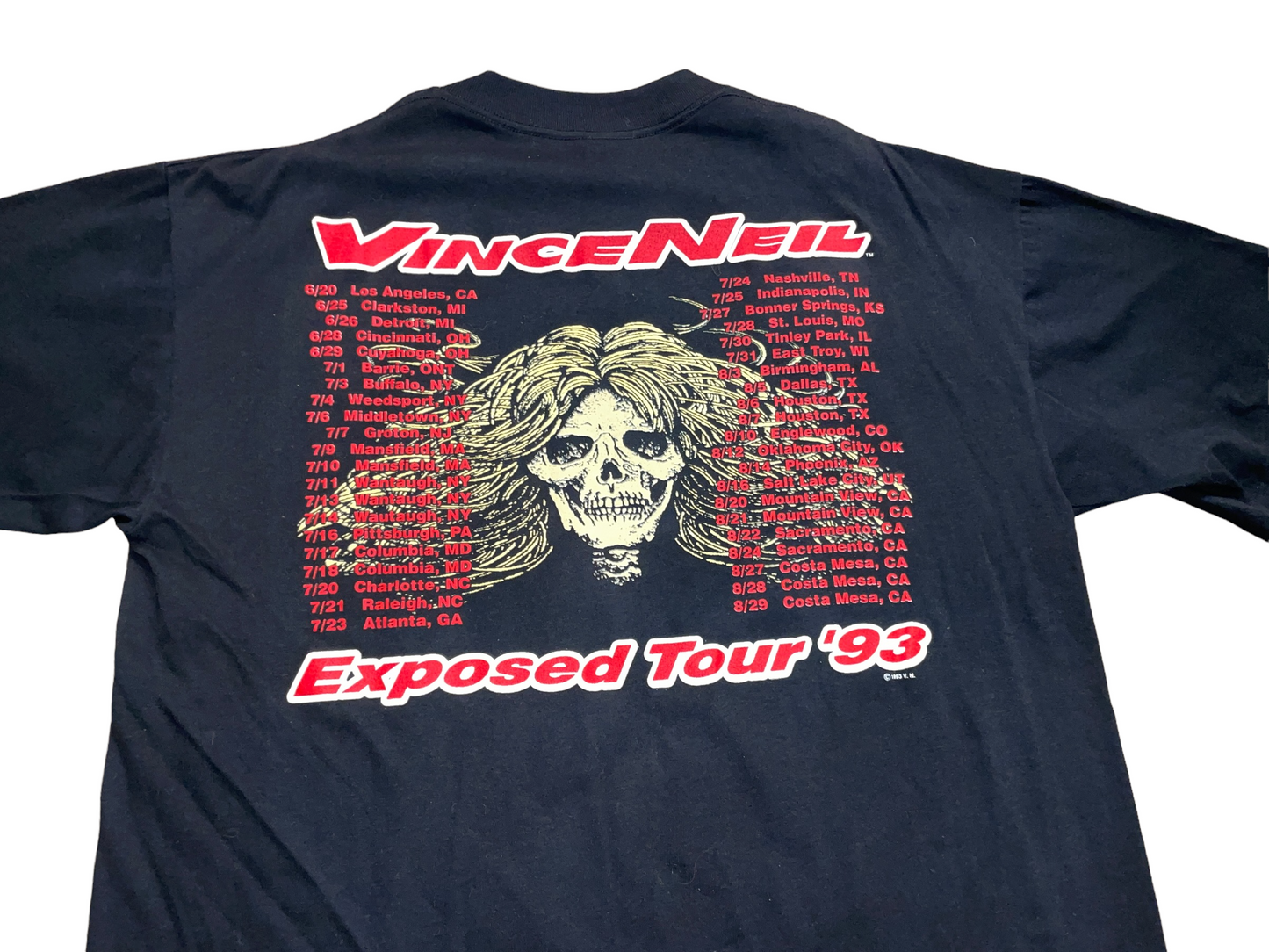 Vintage 1993 Vince Neil Exposed Tour T-Shirt