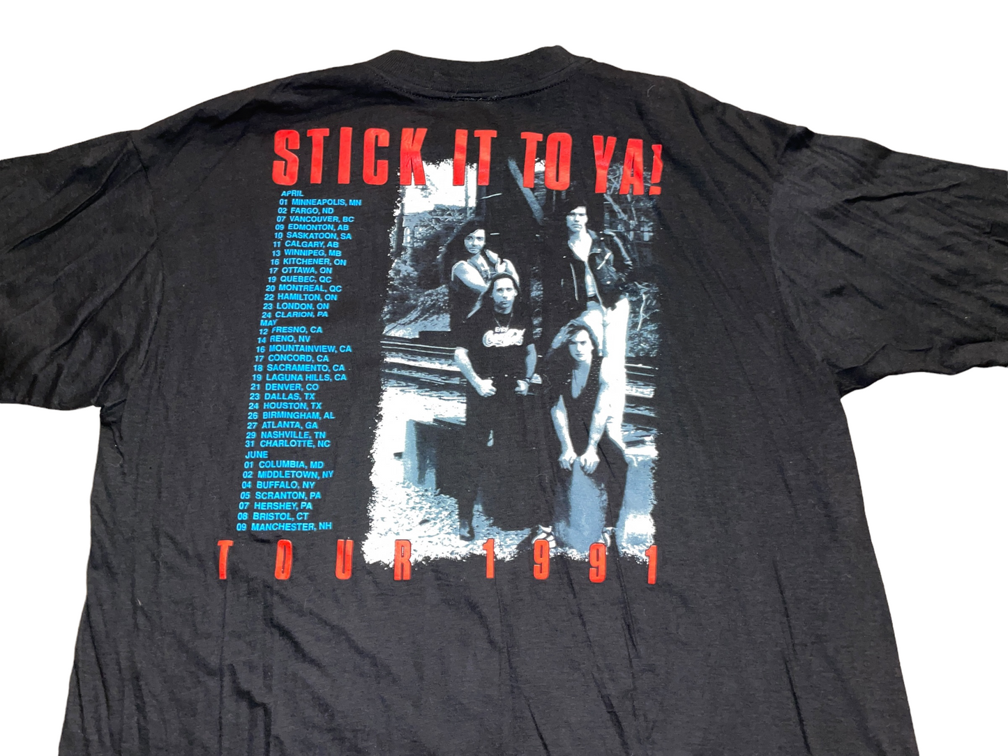 Vintage 1991 Slaughter Stick it to Ya! Tour T-Shirt