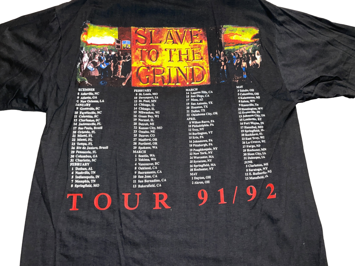Vintage 1992 Skid Row Tour T-Shirt