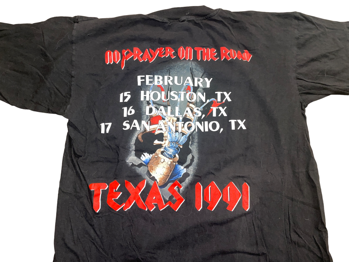 Vintage 1991 Iron Maiden Texas Tour T-Shirt