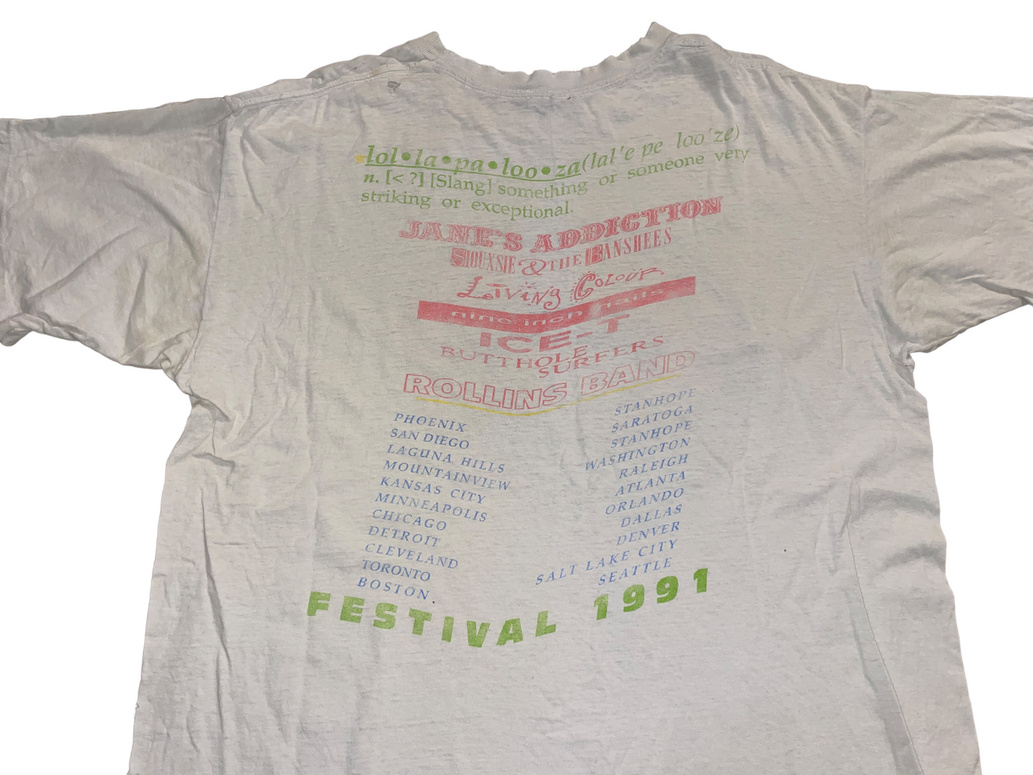 Vintage 1991 Lollapalooza T-Shirt