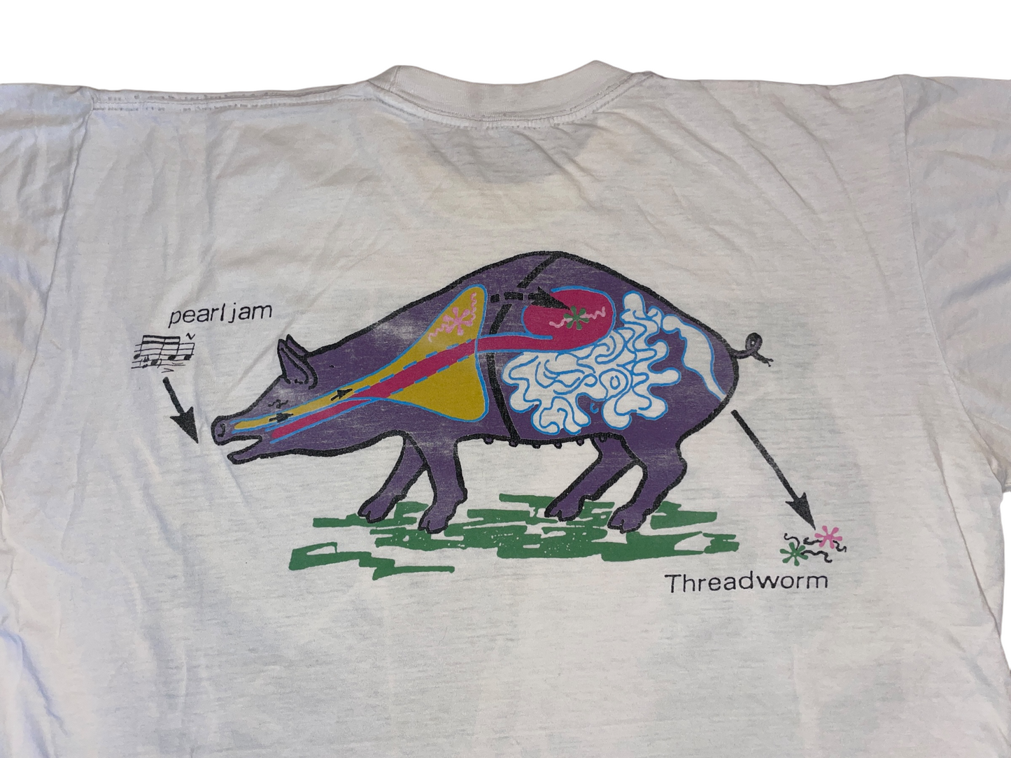 Vintage 90's Peal Jam Threadworm T-Shirt