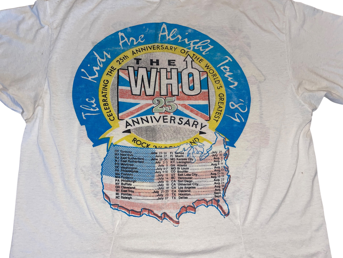 Vintage 1989 The Who T-Shirt