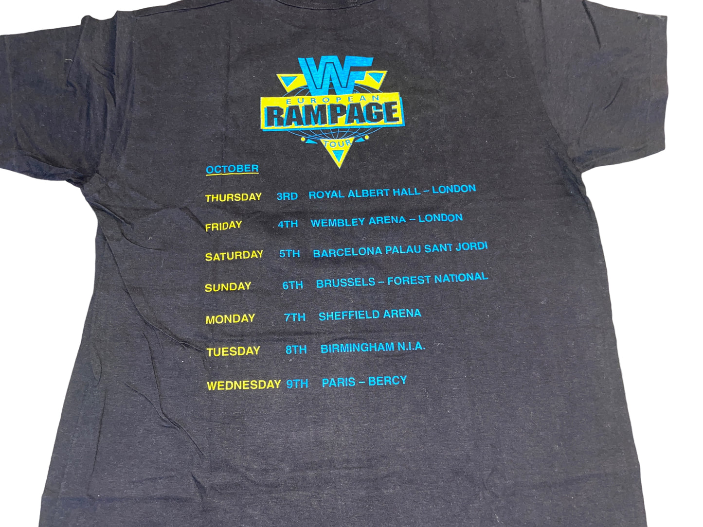 Vintage 90's WWF European Rampage T-Shirt