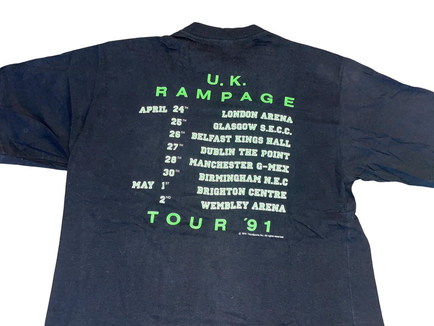 Vintage 1991 WWF UK Rampage T-Shirt