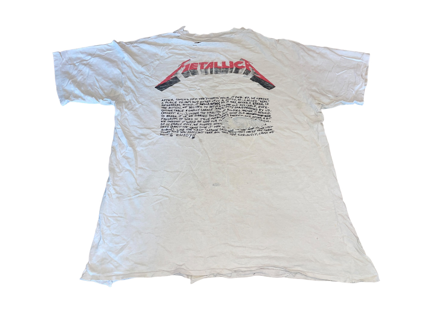 Vintage 1987 Metallica T-Shirt