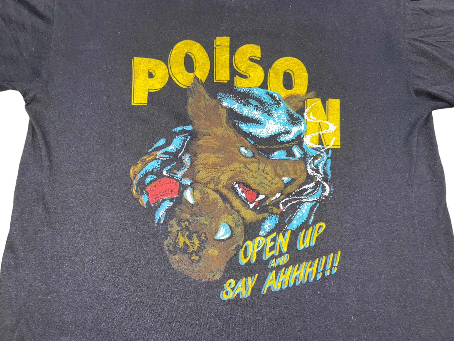 Vintage 80's Poison Open Up and Say AHHH!!! T-Shirt