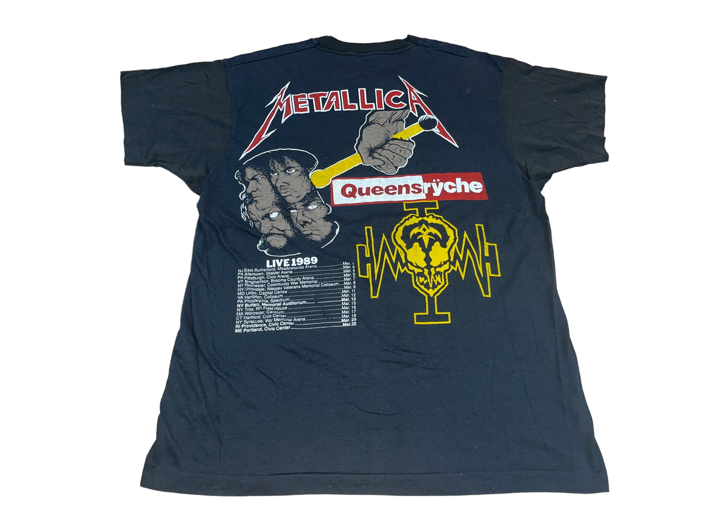 Vintage 1989 Metallica And Justice For All Tour T-Shirt