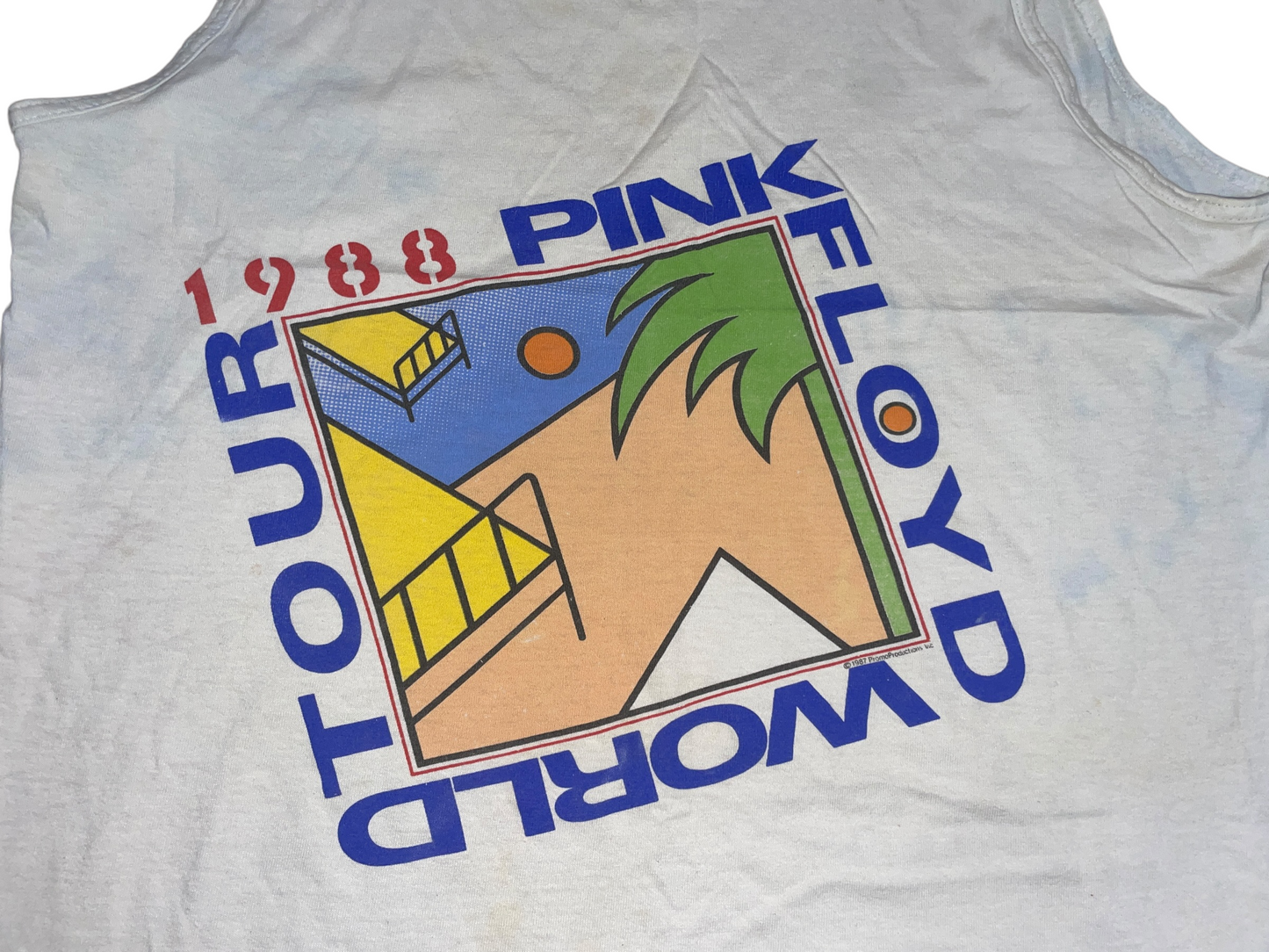 Vintage 1987 Pink Floyd World Tour Tank Top Shirt