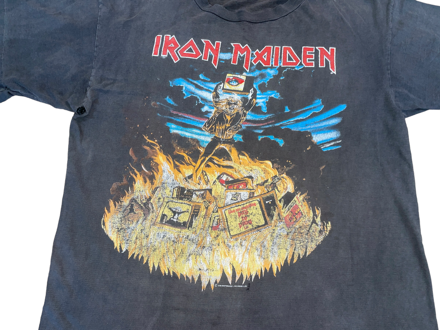 Vintage 1990 Iron Maiden Holy Smoke T-Shirt