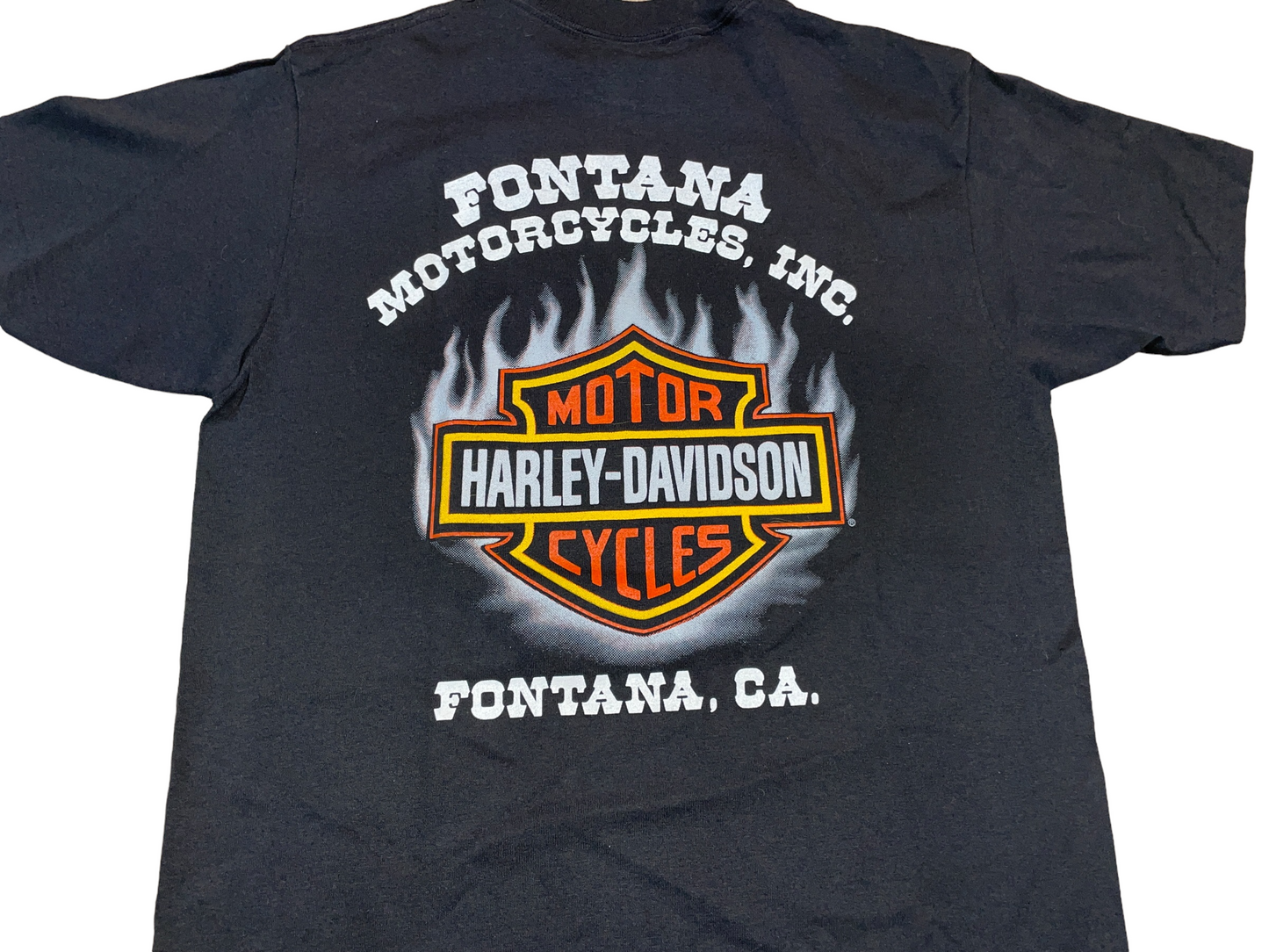 Vintage 1991 Harley Davidson Motorcycles 3D Emblem T-Shirt