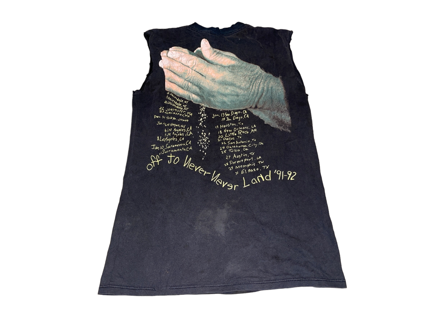 Vintage 1992 Metallica Sandman Never Land T-Shirt