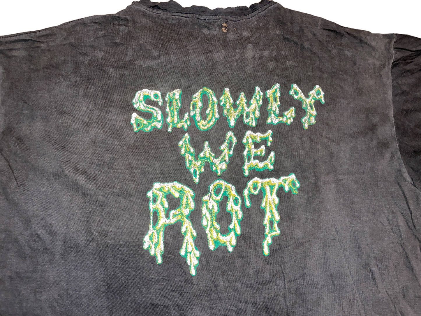 Vintage 1990's Obituary Slowly We Rot T-Shirt