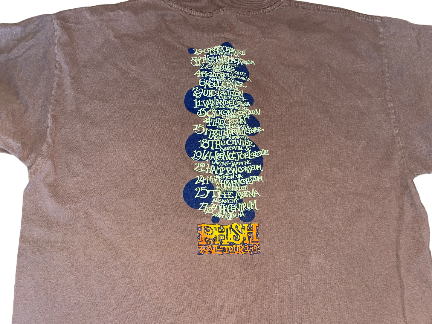 Vintage 1998 Phish Fall Tour T-Shirt