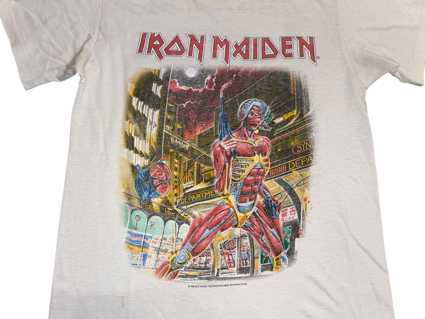 Vintage 1986 Iron Maiden Somewhere in Time T-Shirt