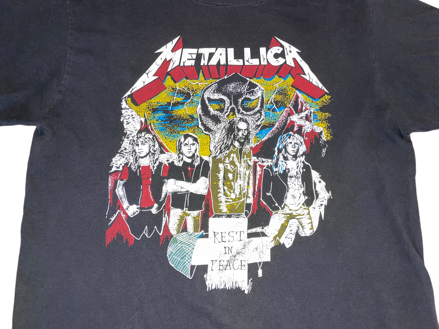 Vintage 80's Metallica Cliff Burton Rest in Peace T-Shirt