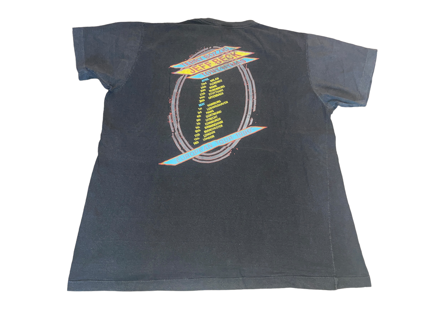 Vintage 1990 Jeff Beck European Tour T-Shirt
