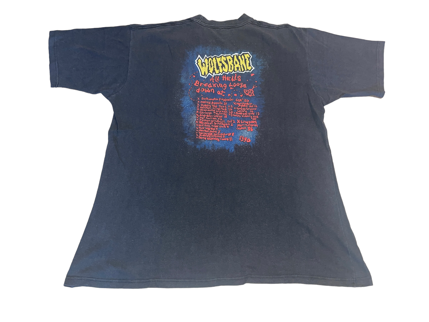 Vintage 1990 Wolfsbane Tour T-Shirt