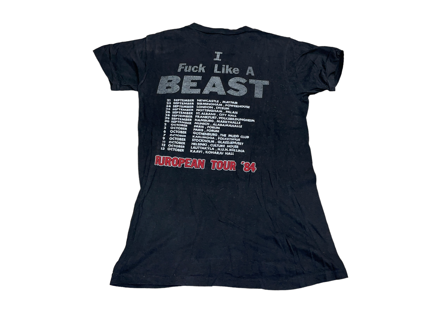 Vintage 1984 Wasp European Tour T-Shirt
