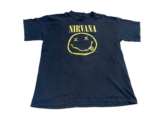 Vintage 1992 Nirvana Smiley Face T-Shirt