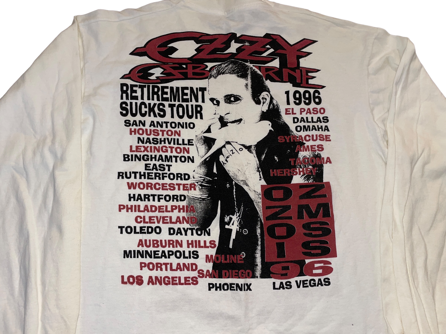 Vintage 1996 Ozzy Osbourne Ossmosis Long Sleeve Shirt
