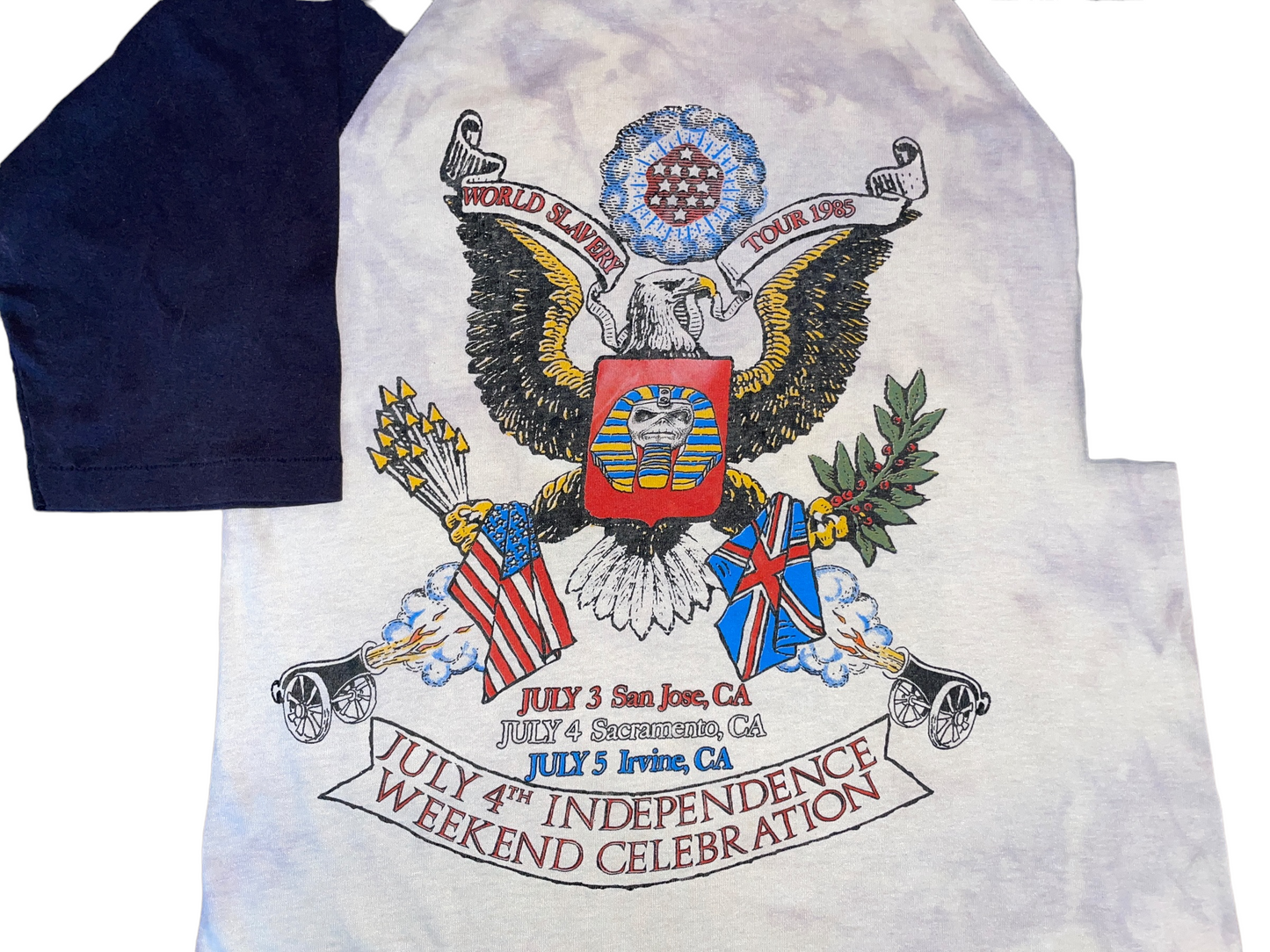 Vintage 1985 Iron Maiden July 4th Event Shirt