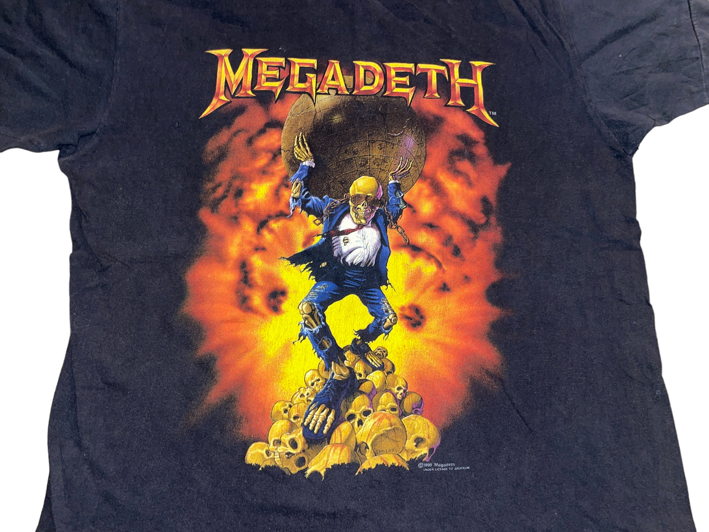 Vintage 1991 Megadeth Oxidation of the Nations World Tour T-Shirt
