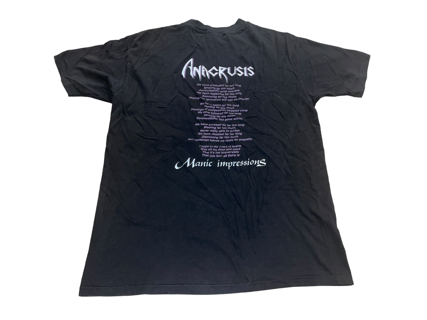 Vintage Anacrusis Manic Impressions T-Shirt