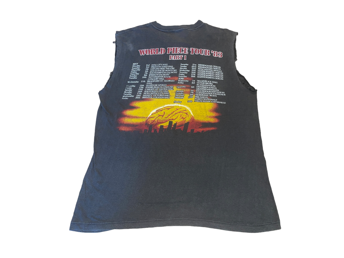 Vintage 1983 Iron Maiden World Piece Tour T-Shirt