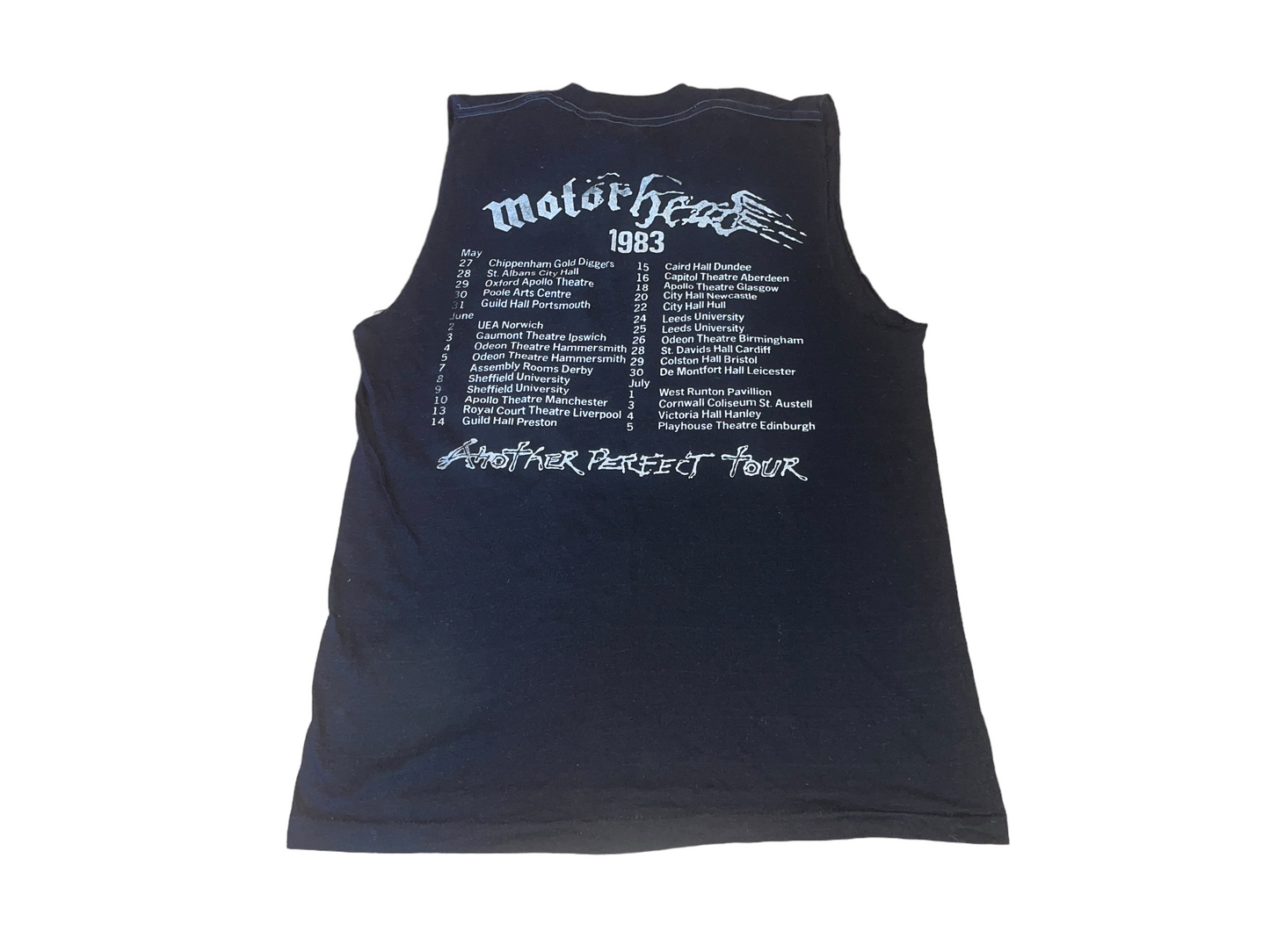 Vintage 1983 Motorhead Another Perfect Tour T-Shirt