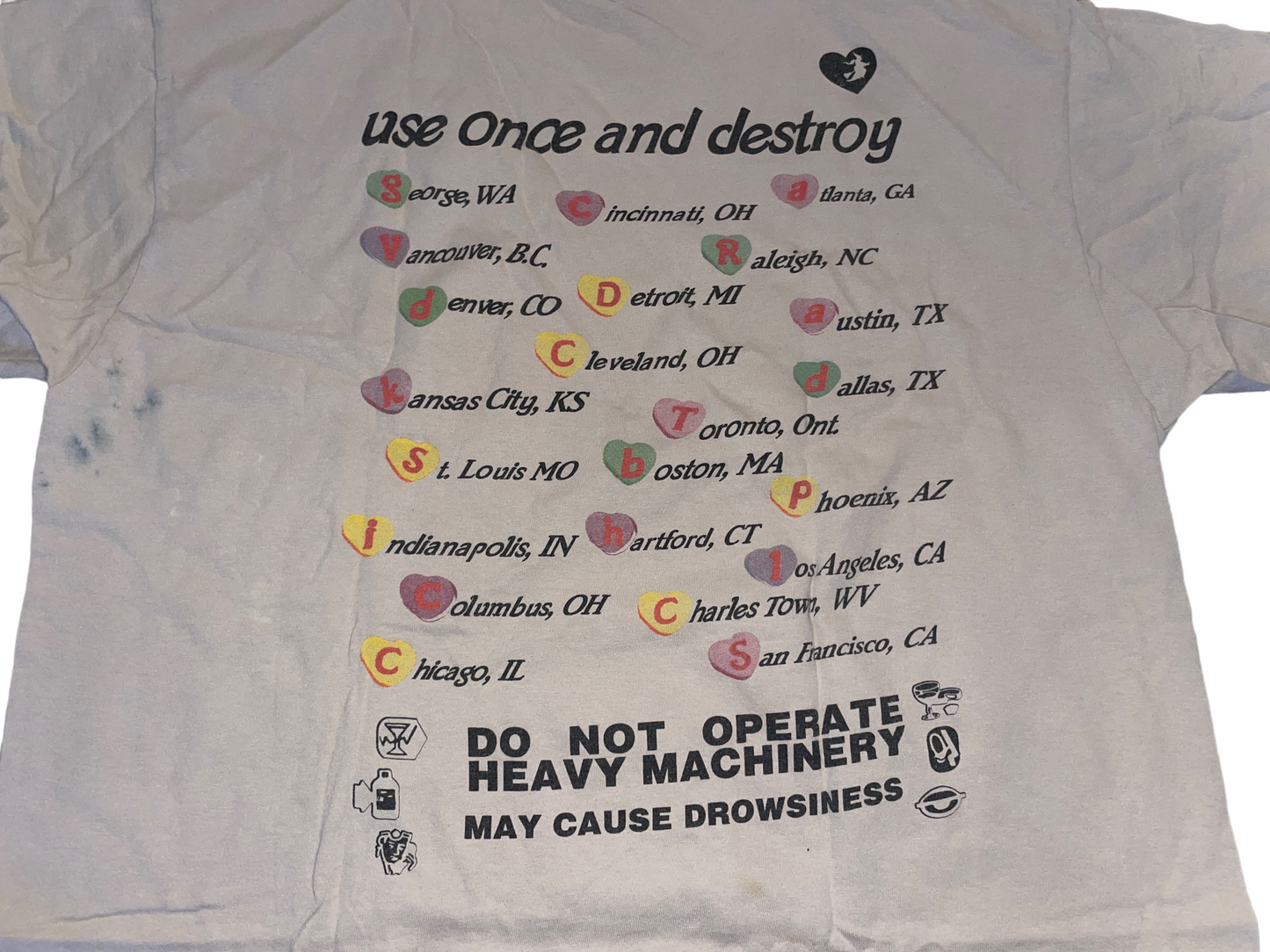 Vintage Hole Use Once and Destroy T-Shirt
