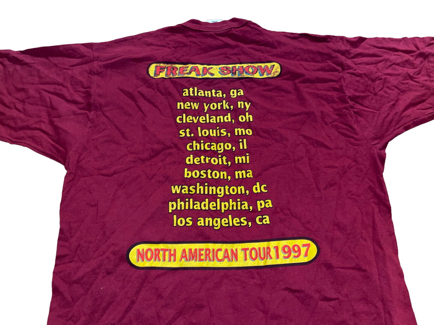 Vintage 1997 Silverchair Freak Show Tour T-Shirt