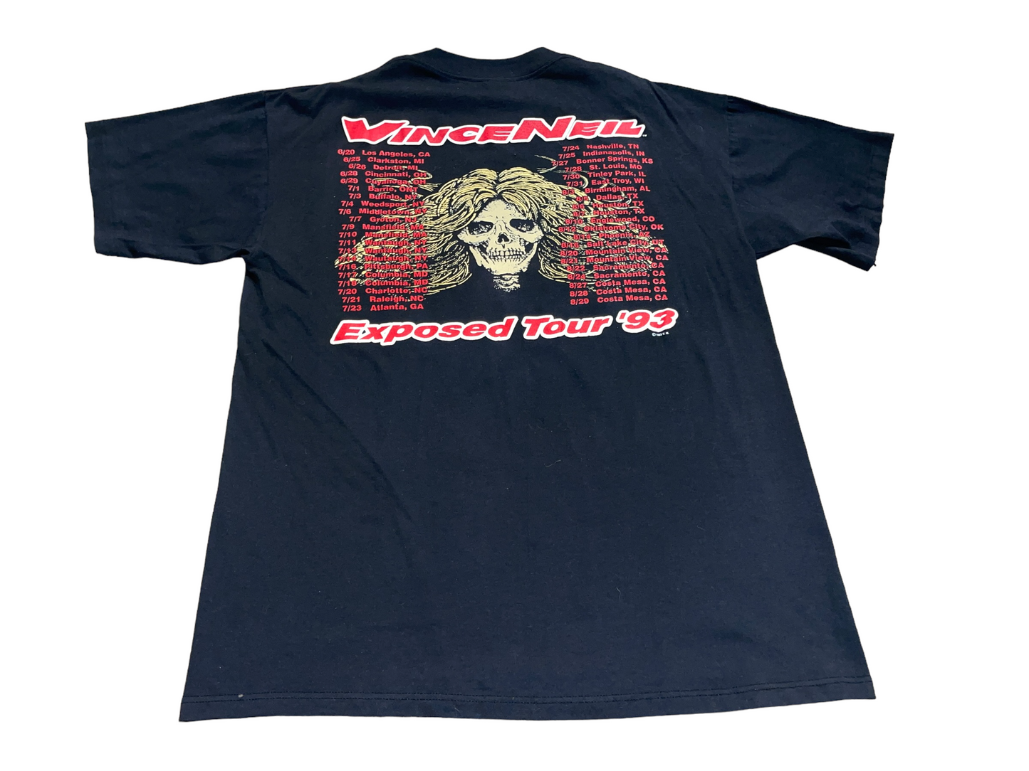 Vintage 1993 Vince Neil Exposed Tour T-Shirt