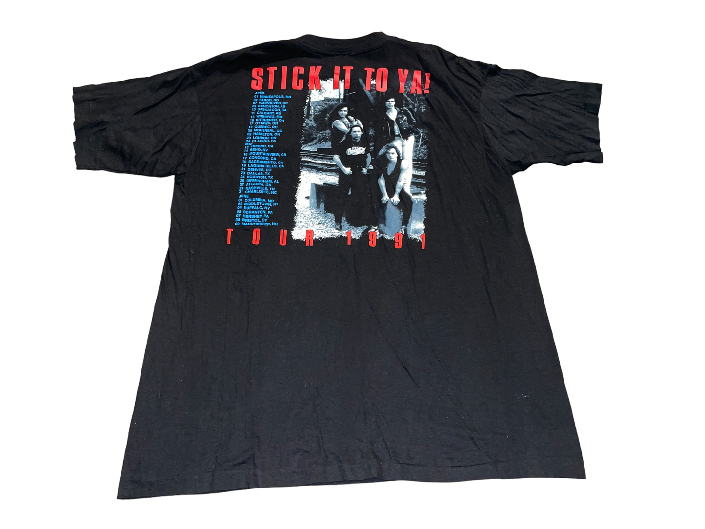 Vintage 1991 Slaughter Stick it to Ya! Tour T-Shirt