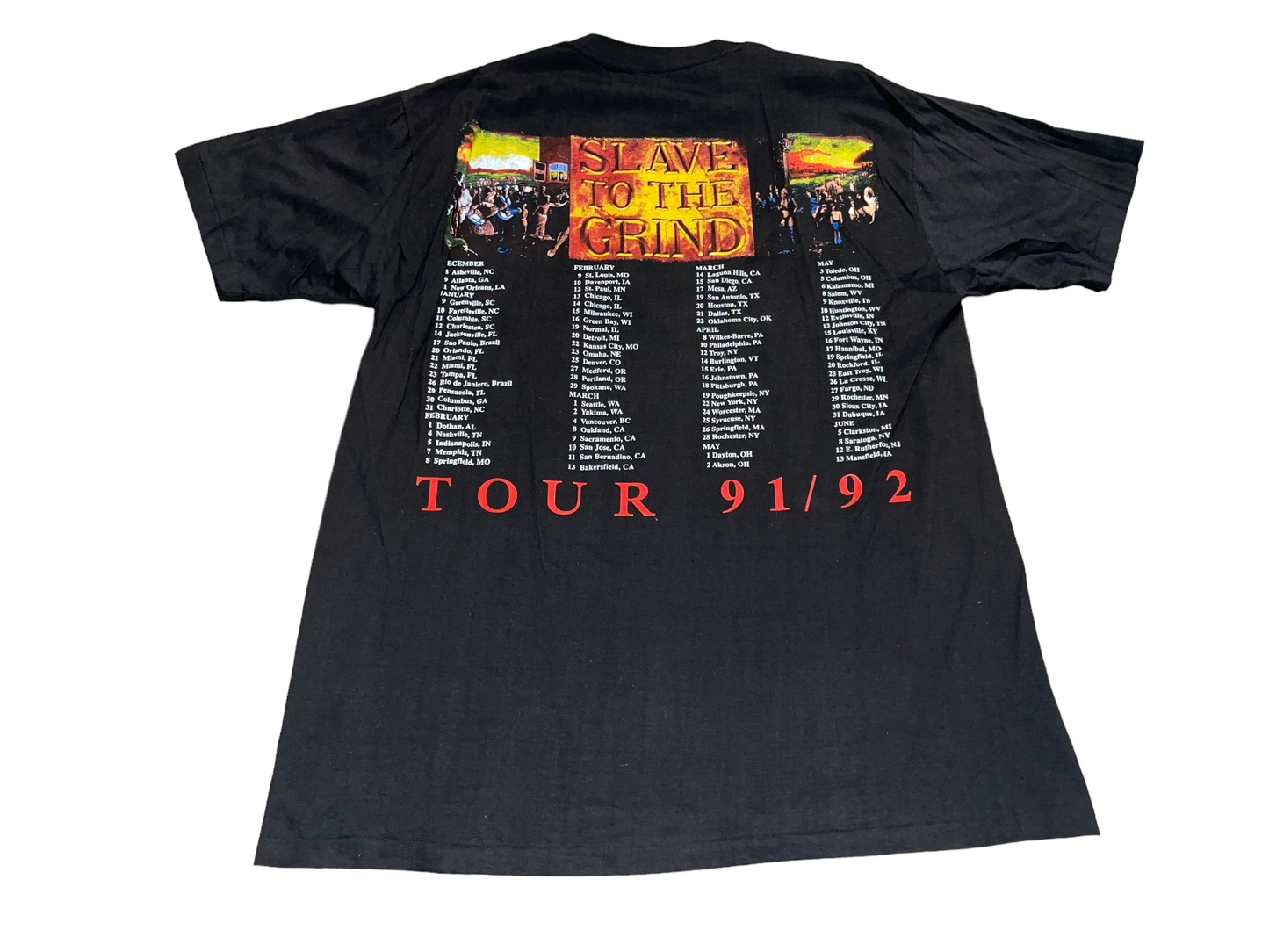 Vintage 1992 Skid Row Tour T-Shirt