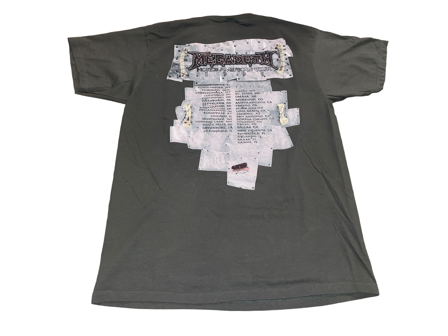 Vintage 1995 Megadeth North American Tour T-Shirt