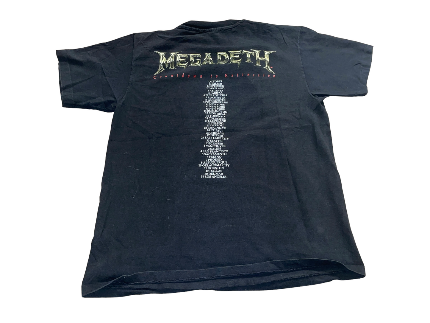 Vintage 90's Megadeth Countdown to Extinction Tour T-Shirt