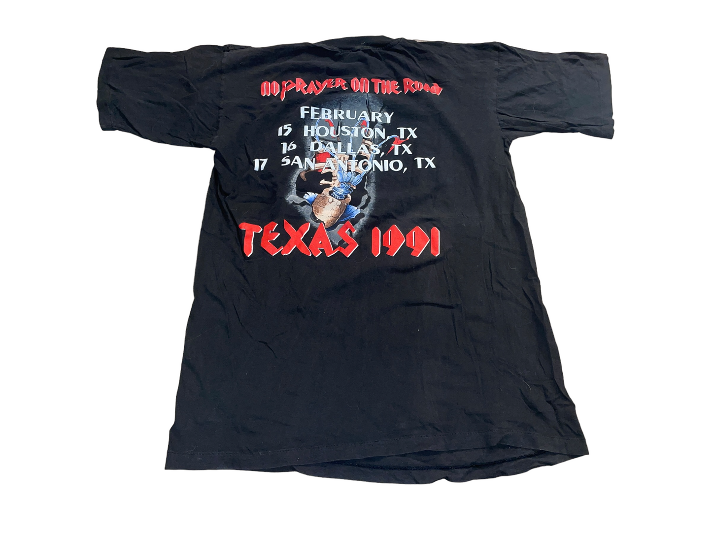 Vintage 1991 Iron Maiden Texas Tour T-Shirt