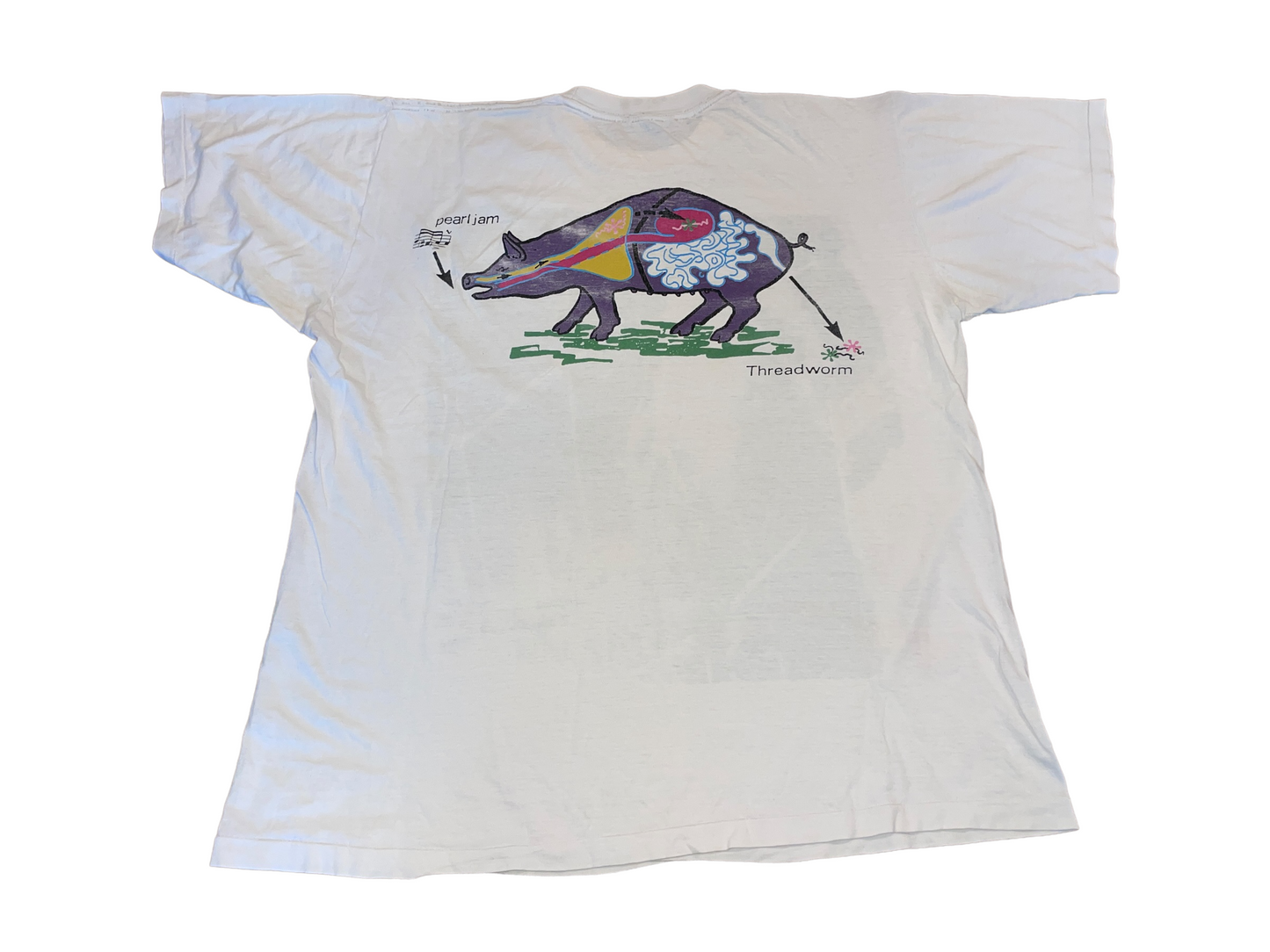 Vintage 90's Peal Jam Threadworm T-Shirt