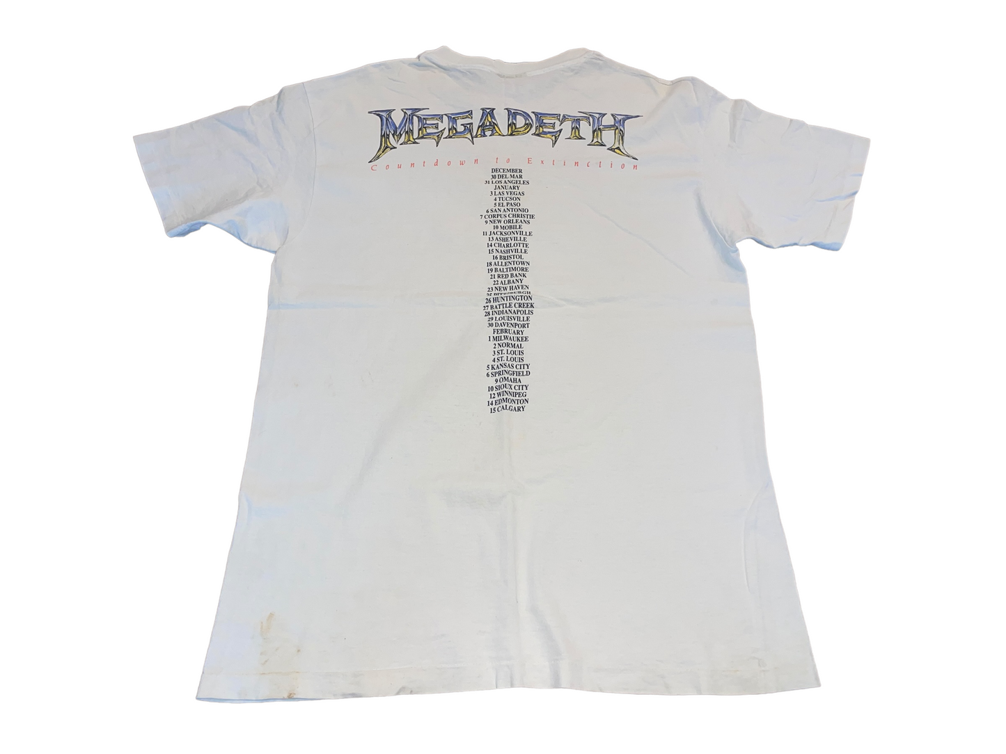 Vintage 1992 Megadeth T-Shirt