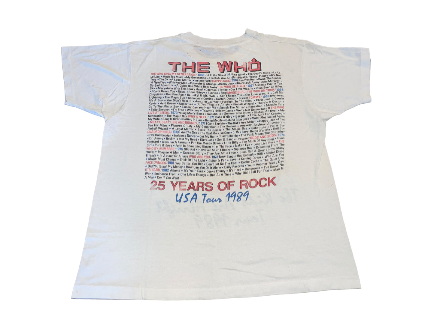 Vintage 1989 The Who T-Shirt