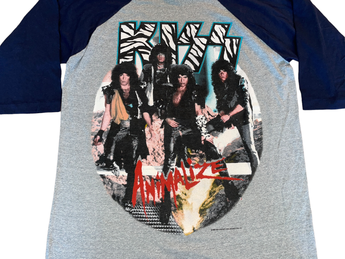 Vintage 1985 Kiss Animalize Tour T-Shirt