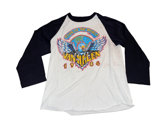 Vintage 1984 Van Halen Tour of the World T-Shirt