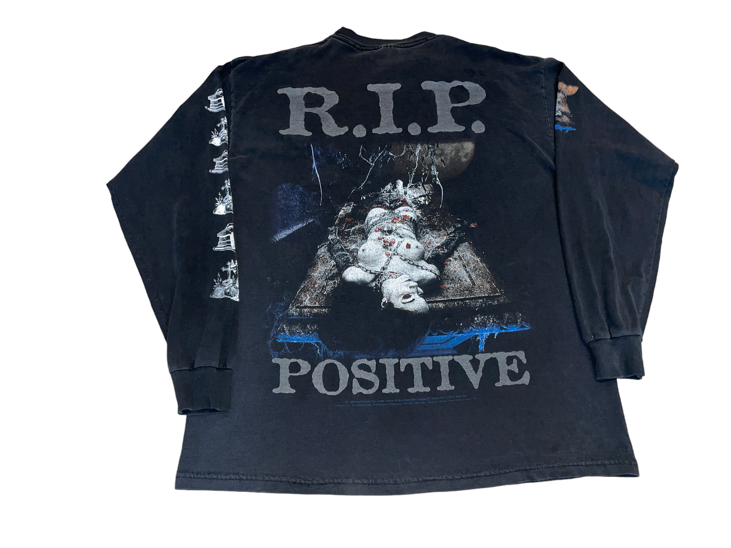 Vintage 1999 Cradle of Filth RIP Positive T-Shirt
